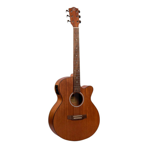 Guitarra Electroacustica Bamboo Mahogany 40 Con Funda Acolchada