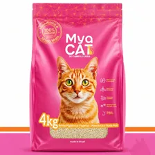 Mya Cat - Areia Gatos Higiênica Mandioca Granulado Natural Biodegradável Sanitária 4kg