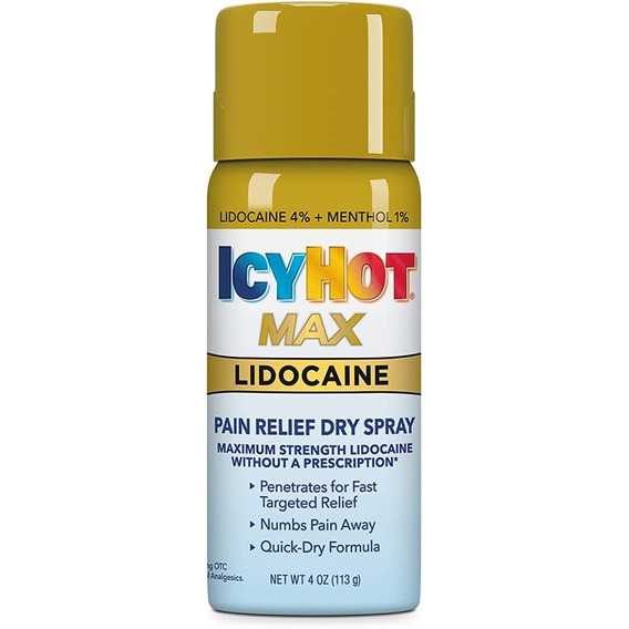 Icy Hot  Max Spray Con Lidocaína , Alivio De Dolor Importado