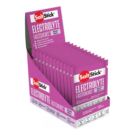 Electrolitos Multisport Saltstick Fastchews Mixed Berry Caja