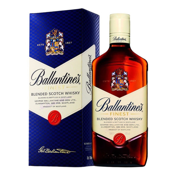BALLANTIN Finest Ballantines Scotch Whisky Ballantine´s 700ml Con Estuche. Blended Scotch Whisky - 700 mL - Unidad - 1 - Botella