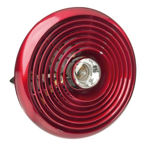 Extractor De Aire Rojo Con Luz P/techo 4 Pulgadas Estevez