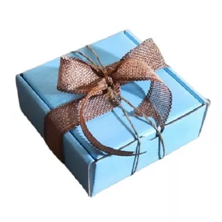 Caixas Papelão Azul Celeste Pequenos Objetos - 50 Unidades