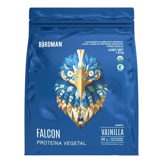 Proteína Vegetal Orgánica Polvo Falcon Protein 1.8kg Birdman
