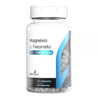 Suplemento Alimentar De Magnésio Treonina 160mg Por Cápsula 60 Cápsulas - Natulha