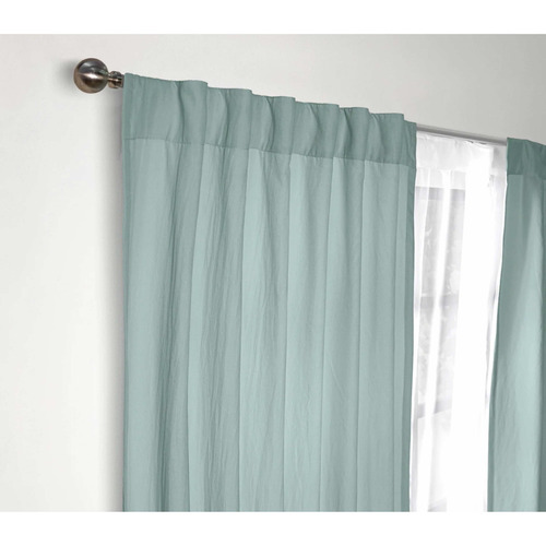 Jg Cortinas Viasoft Mint Larga 50% Luz 1.30 X 2.30 M Vianney Color Turquesa