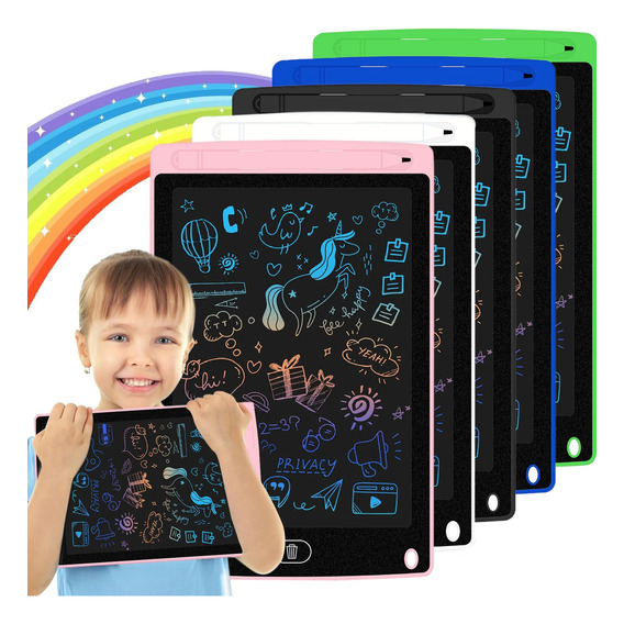 4pcs Tablero Electrónico Educativo Para Niños Pintura Lcd