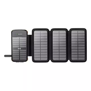 Painel Solar Portátil Powerbank 43800mah Recarga Rápida Qi 3