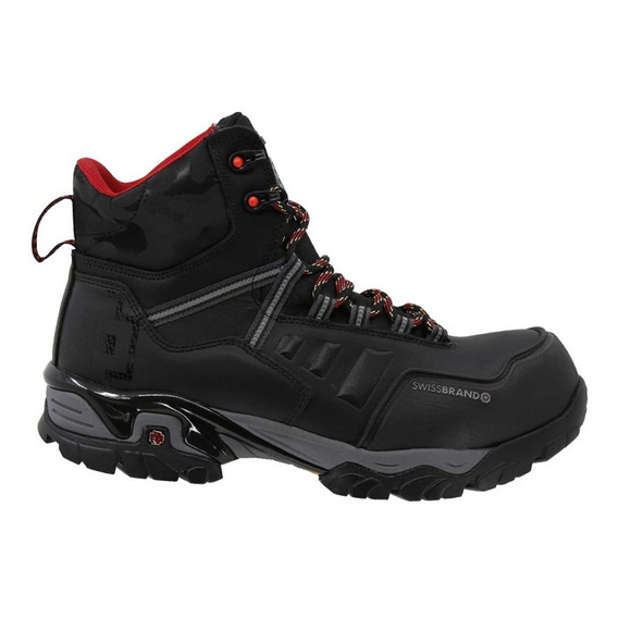 Bota Industrial Swissbrand Alpes 404 C Negro Caballero