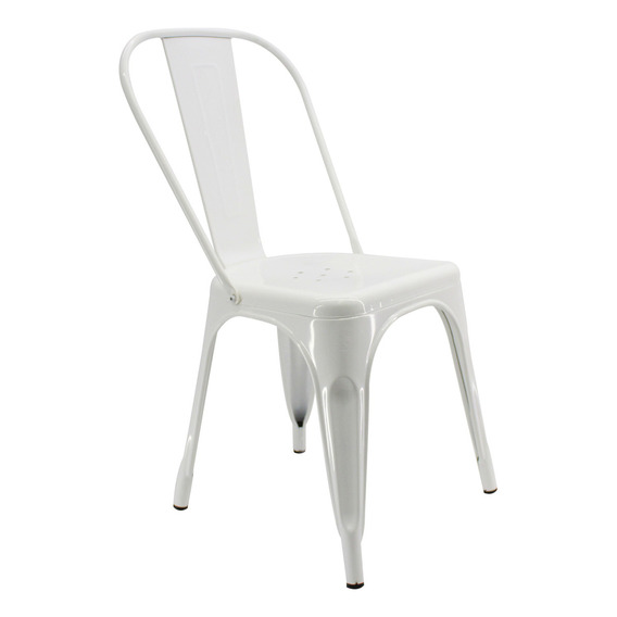 Or Design OR-1117 silla metálica color blanco