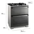 Estufa Electrolux Expert de 5 fuegos con función Airfryer FE5ad, color plateado, 220 V