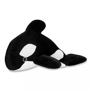 Baleia Orca De Pelúcia Marinha 38 Cm Antialérgica