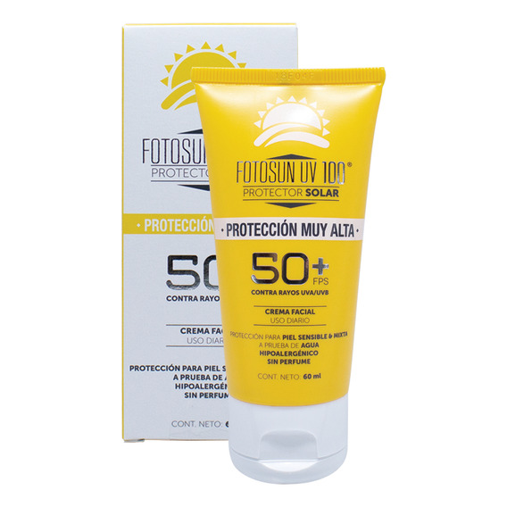Fotosun® UV 100 protector solar uso diario FPS50+ 60mL