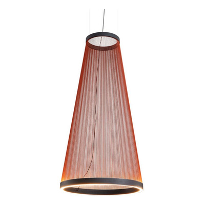 Colgante Hilo 6 Led 60w 3000k Terracota Moderno Ø55cm