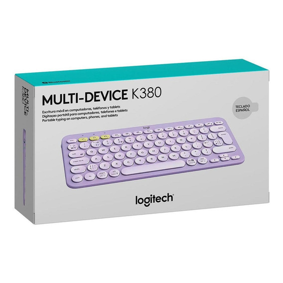 Teclado Logitech K380 Multi-device Bluetooth Lavender