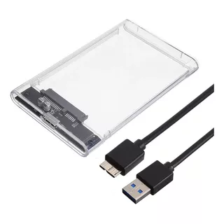 Caja Externa Disco Hdd O Ssd Sata 2.5 A Usb 3.0 Transparente