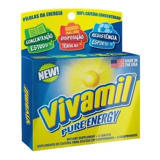 Energético Vivamil Caixa 5 Comprimidos