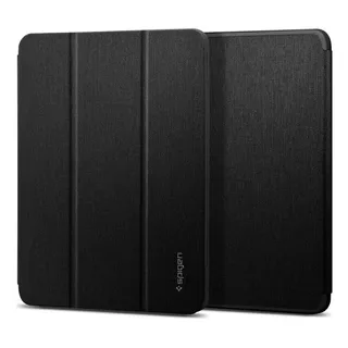 Capa Spigen Compativel Com Apple iPad Air 2020 10,9 Polegadas Urban Fit Com Tampa E Fecho Magnético E Suporte Para Apple Pencil Cor Preto