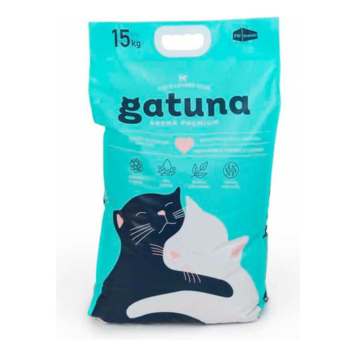 Gatuna Arena Premium 15 Kg x 15kg de peso neto