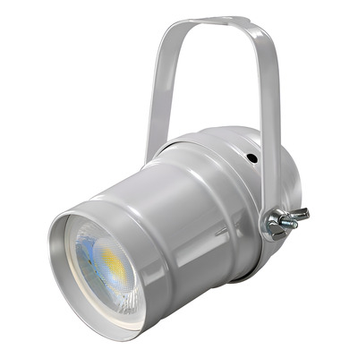 Spot Cañon Blanco Teatro Dicroica Apto Led Gu10 Cabezal Riel - Blanco