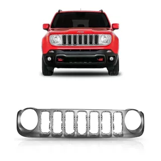 Grade Radiador Jeep Renegade 2015 2016 2017 2018 Prata