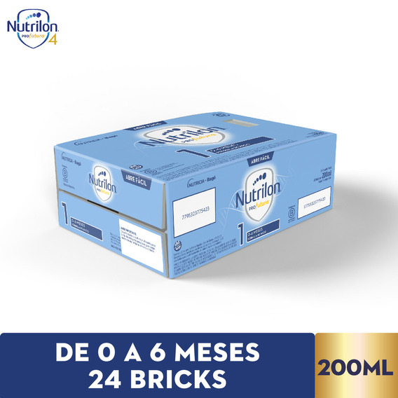 Nutrilon 1 profutura 0 a 6 meses 24 bricks de 200ml