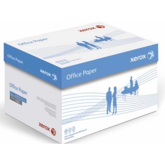 Caja Papel Xerox Ecológico 5000 Hojas 10 Paquetes De 500 Color Blanco