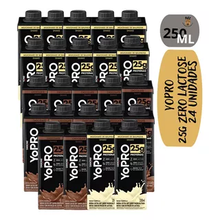 Yopro Danone Whey 25g Zero Lac E Açúcar 250ml - 24 Unidades