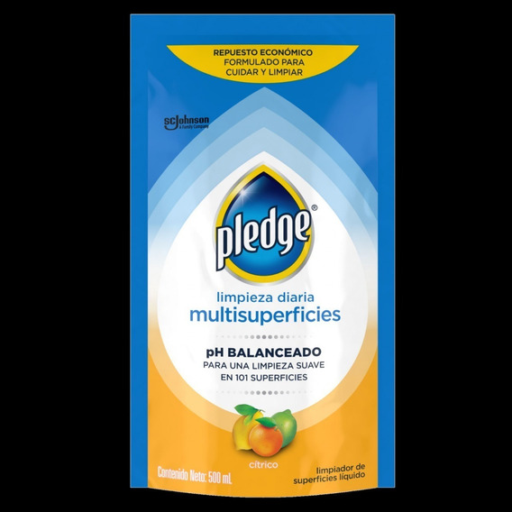 Limpiador Pledge® multisuperficies cítrico envase de 500ml