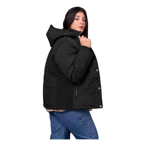 Campera Impermeable Abrigada Matelasse Mujer Talles Grandes 