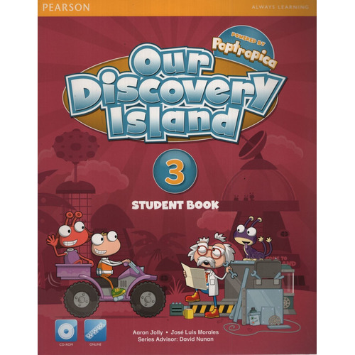 American Our Discovery Island 3 - Student's Book + Cd-rom, De Jolly, Aaron. Editorial Pearson, Tapa Blanda En Inglés Americano, 2013