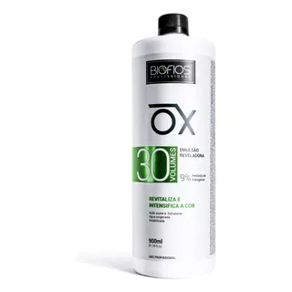 Ox 30 Volume Biofios Emulsão Reveladora Água Oxigenada 900ml