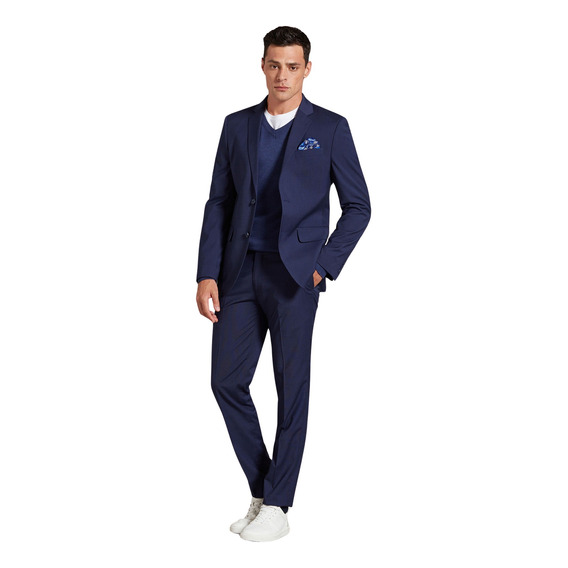 Traje Devré Ss100 Microtextura Azul Marino Hombre 03d0001140