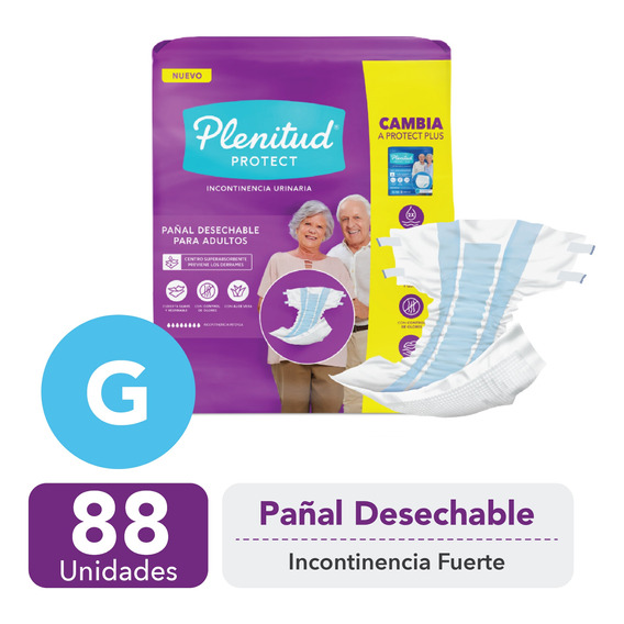 Plenitud Protect Pañal Adulto (g) 88 Un - Pack X 4