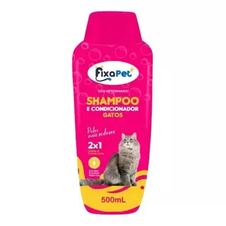 Shampoo Condicionador Neutro 500ml Para Caes E Gatos Fixapet Fragrância Gatos