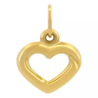 Hermoso Dije Corazón Oro Sólido 14k 