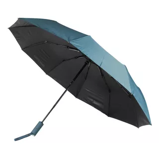 Guarda Chuva Automático Reforçado Contra Vento P/ Mochila Cor Verde-claro