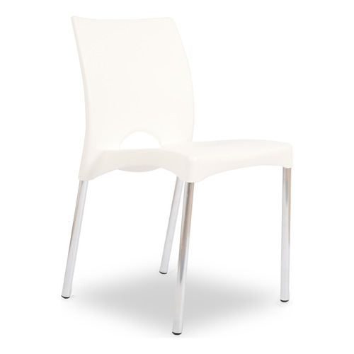 Silla de comedor Garden Life Boston, estructura color blanco, 1 unidad