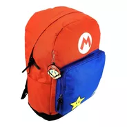 Mochila Escolar Super Mário Nintendo Costas Luxcel Ms46406mo