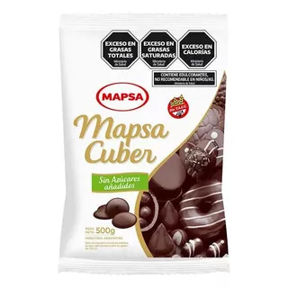 Chocolate Mapsacuber Sin Azucar Caja Por 6 Unidades - 3 Kgs-