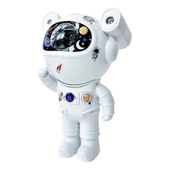Lampara Veladora Proyector Led Estrella Astronauta Bluetooth