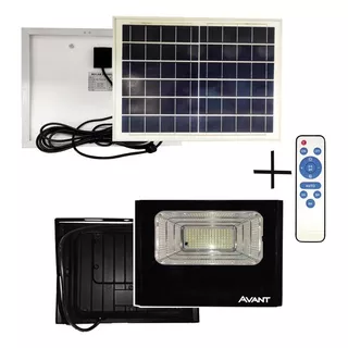 Refletor Led Solar Avant 25w Preto 6500k Luz Branca Cor Da Carcaça Corpo Do Refletor Na Cor Preto Cor Da Luz Emissão De Luz Branco Frio