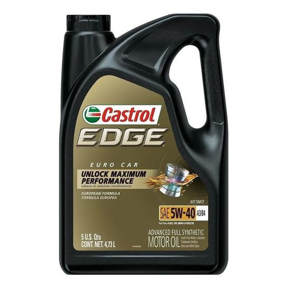 Aceite Castrol Edge 5w40 100% Sintetico Garrafa 4.73lt