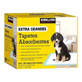 Pañal Tapete Entrenador Perro Cachorro Kirkland 100 Piezas