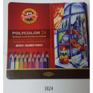 Lápiz Lata 24 Colores Koh I Noor Polycolor