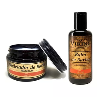 Produtos Para Barba Kit Pomada E Balm De Barba Viking Fragrância Amadeirada