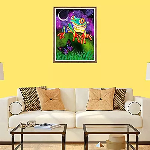 Bimkole 5d Diamond Painting Planet Frog By Number Kits Pintu