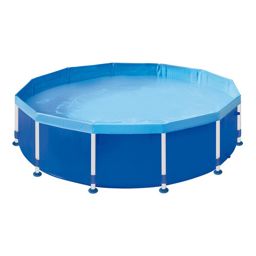Piscina estructural redondo Mor 001008 con capacidad de 5500 litros de 3.02m de largo x 3.02m de ancho de 3.02m de diámetro  azul