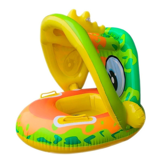 Flotador Bebés Camaleon Techo Sombrilla Piscina Original