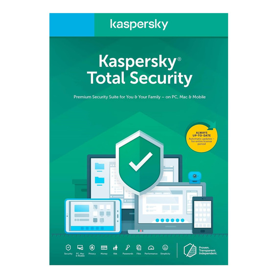 Antivirus Kaspersky Total Security  3 Dispositivo 1 Año